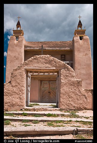 San Jose de Gracia church. New Mexico, USA (color)