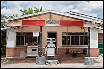 Gas station, Truchas. New Mexico, USA ( color)