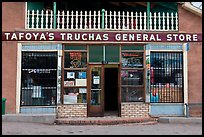 Facade of Tafoya Truchas genereal store. New Mexico, USA ( color)