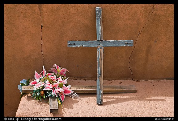 Crosses, Sanctuario de Chimayo. New Mexico, USA (color)