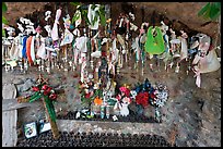 Niche with rosaries, Sanctuario de Chimayo. New Mexico, USA (color)