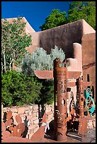 Southwest art, and adobe building. Santa Fe, New Mexico, USA ( color)