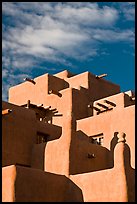 Loreto Inn in pueblo architectural style. Santa Fe, New Mexico, USA (color)