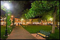 Plazza by night. Santa Fe, New Mexico, USA ( color)