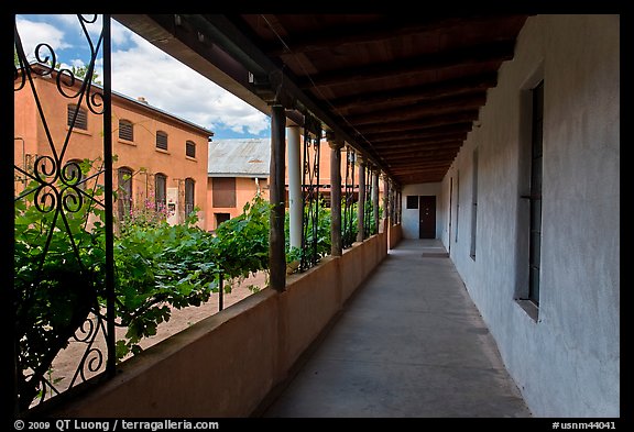 Sisters of Charity Convent, Church San Felipe de Neri. Albuquerque, New Mexico, USA (color)