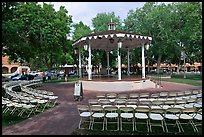 Gazebo, old town plazza. Albuquerque, New Mexico, USA ( color)