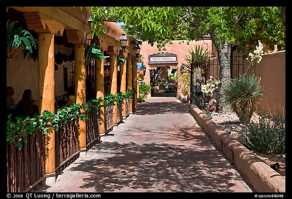 Alley, old town. Albuquerque, New Mexico, USA