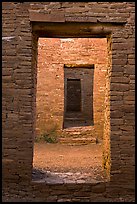 Chacoan doors. Chaco Culture National Historic Park, New Mexico, USA