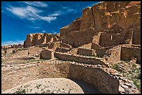 Ancient pueblo. Chaco Culture National Historic Park, New Mexico, USA