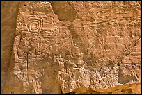 Pictographs. Chaco Culture National Historic Park, New Mexico, USA (color)