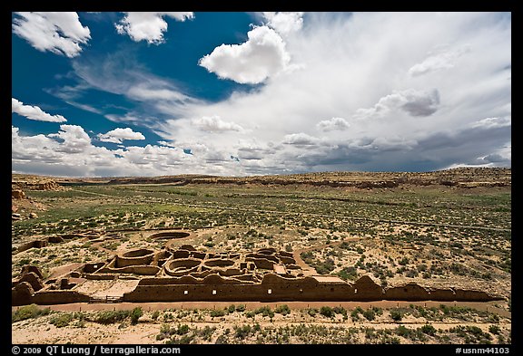 Chetro Ketl great house. Chaco Culture National Historic Park, New Mexico, USA (color)