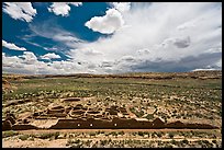 Chetro Ketl great house. Chaco Culture National Historic Park, New Mexico, USA (color)