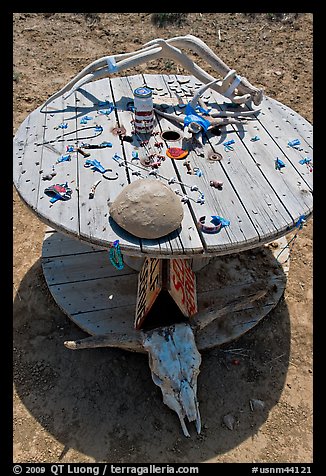 Souvenirs sold on honor system. New Mexico, USA (color)