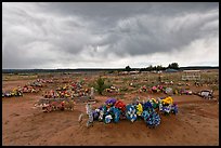 Cemetery, Thoreau. New Mexico, USA ( color)