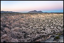 Kilbourne Hole and Cox Peaks at dawn. Organ Mountains Desert Peaks National Monument, New Mexico, USA ( color)