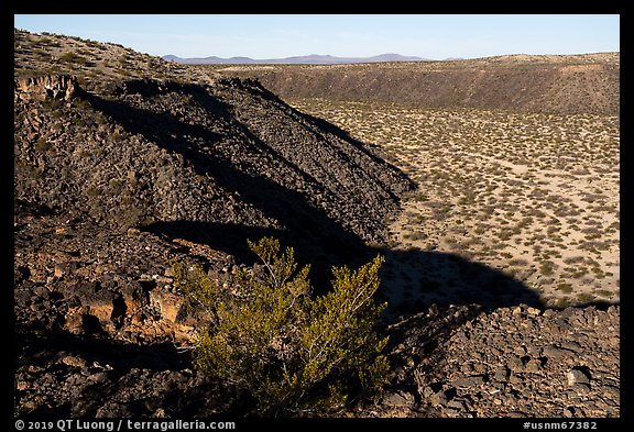 Kilbourne Hole maar crater. Organ Mountains Desert Peaks National Monument, New Mexico, USA (color)