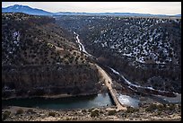 John Dunn Bridge over the Rio Grande. Rio Grande Del Norte National Monument, New Mexico, USA ( color)