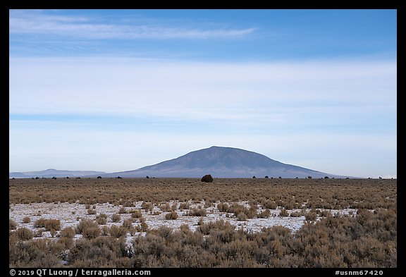 Ute Mountain. Rio Grande Del Norte National Monument, New Mexico, USA (color)