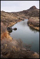 Rio Grande River in Lower Rio Grande River Gorge. Rio Grande Del Norte National Monument, New Mexico, USA ( color)