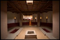 Circular ceremonial chamber in Great Kiva. Aztek Ruins National Monument, New Mexico, USA ( color)