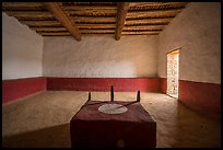 Room in restored Great Kiva. Aztek Ruins National Monument, New Mexico, USA ( color)