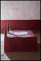 Furniture detail, Great Kiva. Aztek Ruins National Monument, New Mexico, USA ( color)