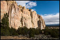 El Morro sandstone cliff. El Morro National Monument, New Mexico, USA ( color)