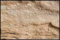 Last inscription from Spanish colonial times in 1774. El Morro National Monument, New Mexico, USA ( color)