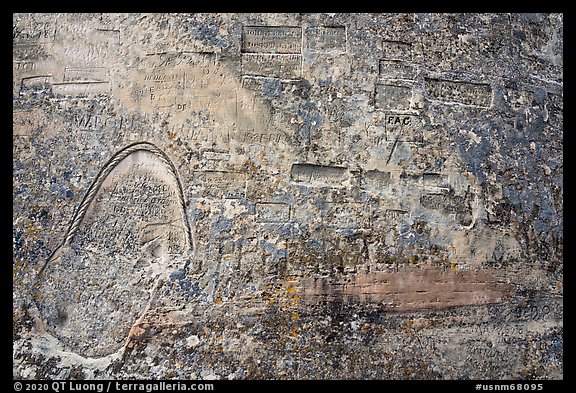 Inscription Rock. El Morro National Monument, New Mexico, USA (color)