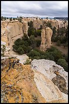 Box canyon from rim. El Morro National Monument, New Mexico, USA ( color)