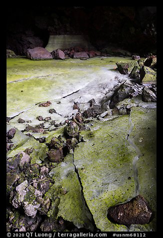 Zuni-Bandera Ice Cave. El Malpais National Monument, New Mexico, USA (color)