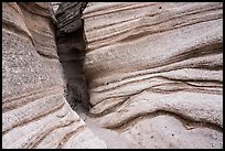 Peralta Tuff slot canyon. Kasha-Katuwe Tent Rocks National Monument, New Mexico, USA ( color)