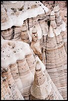 White cliffs and tent rocks. Kasha-Katuwe Tent Rocks National Monument, New Mexico, USA ( color)