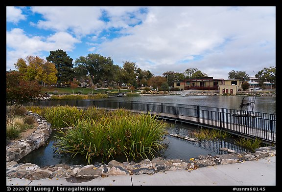 Ashley Pond, Manhattan Project National Historical Park. New Mexico, USA (color)