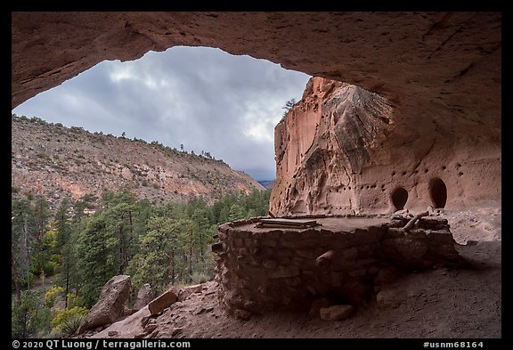 Alcove House. Bandelier National Monument, New Mexico, USA (color)