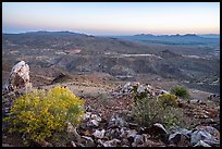 Robledo Mountain and Dona Anna Peak from Picacho Mountain. Organ Mountains Desert Peaks National Monument, New Mexico, USA ( color)