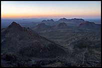 Point 5710 (left) and the central and northern sections (center) of the Doña Ana Range.. Organ Mountains Desert Peaks National Monument, New Mexico, USA ( color)