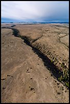 Aerial view of San Antonio Rio Widerness Study Area. Rio Grande Del Norte National Monument, New Mexico, USA ( color)