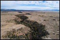 Aerial view of Rio San Antonio Gorge. Rio Grande Del Norte National Monument, New Mexico, USA ( color)