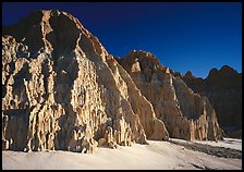 Cathedral-like spires and buttresses, Cathedral Gorge State Park. Nevada, USA