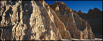 Desert erosion formations. Nevada, USA (Panoramic color)