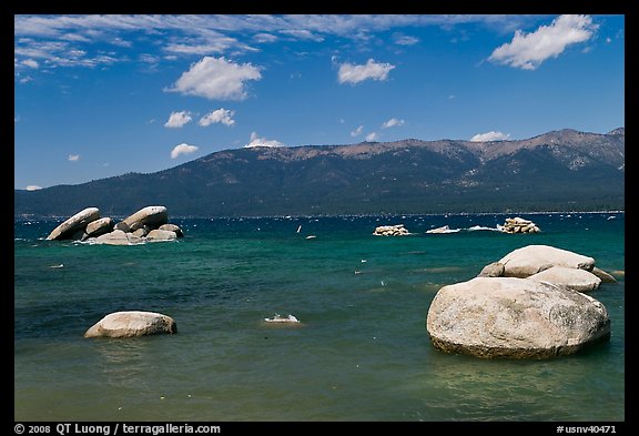 Boulders, Sand Harbor, Lake Tahoe-Nevada State Park, Nevada. USA