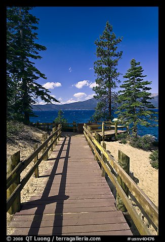 Boardwalk, Lake Tahoe-Nevada State Park, Nevada. USA