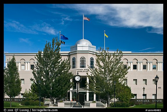 Nevada State Legistlature building. Carson City, Nevada, USA