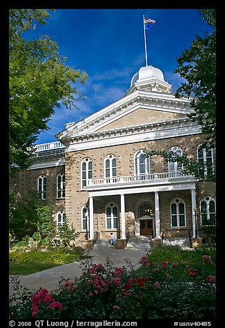 Nevada Capitol building. Carson City, Nevada, USA (color)