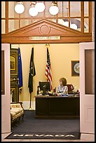 Office of the Secretary of State inside Nevada State Capitol. Carson City, Nevada, USA