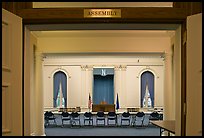 Assembly room inside Nevada State Capitol. Carson City, Nevada, USA (color)