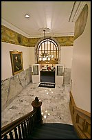 Office of the governor seen from staircase inside Nevada State Capitol. Carson City, Nevada, USA