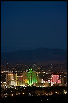 Reno skyline at night. Reno, Nevada, USA ( color)