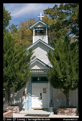 Church. Genoa, Nevada, USA (color)